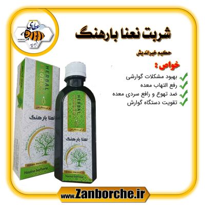 شربت نعنا بارهنگ حکیم خیراندیش